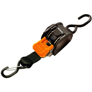 CargoBuckle Mini G3 Retractable Tie-Down w/ Dual S-Hooks 1" x 72" CargoBuckle Mini G3 Retractable Tie-Down w/ Dual S-Hooks 1" x 72"