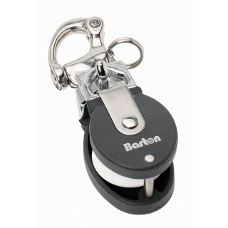 Barton Marine Small Snatch Block w/Stainless Snap Shackle Barton Marine Small Snatch Block w/Stainless Snap Shackle