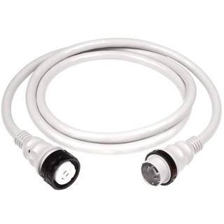 Marinco 50Amp 125/250V Shore Power Cable - 50' - White Marinco 50Amp 125/250V Shore Power Cable - 50' - White