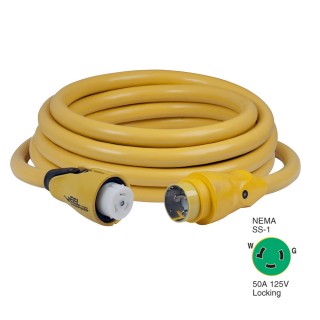 Marinco CS503-25 EEL 50A 125V Shore Power Cordset - 25' - Yellow Marinco CS503-25 EEL 50A 125V Shore Power Cordset - 25' - Yellow