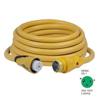 Marinco CS503-50 EEL 50A 125V Shore Power Cordset - 50' - Yellow Marinco CS503-50 EEL 50A 125V Shore Power Cordset - 50' - Yellow