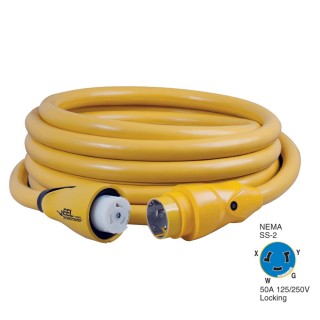 Marinco CS504-25 EEL 50A 125V/250V Shore Power Cordset - 25' - Yellow Marinco CS504-25 EEL 50A 125V/250V Shore Power Cordset - 25' - Yellow