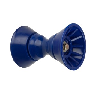 C.E. Smith 4" Bow Bell Roller Assembly - Blue TPR C.E. Smith 4" Bow Bell Roller Assembly - Blue TPR