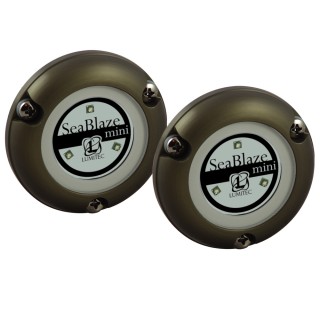 Lumitec SeaBlaze Mini - Underwater Light - Pair - Brushed Finish - Blue Non Dimming Lumitec SeaBlaze Mini - Underwater Light - Pair - Brushed Finish - Blue Non Dimming