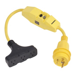 Marinco Dockside 30A to 15A Adapter with GFI Marinco Dockside 30A to 15A Adapter with GFI