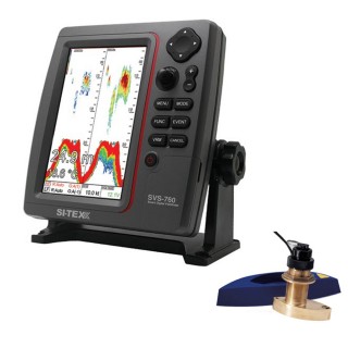 SI-TEX SVS-760 Dual Frequency Sounder 600W Kit w/Bronze Thru-Hull Speed & Temp Transducer SI-TEX SVS-760 Dual Frequency Sounder 600W Kit w/Bronze Thru-Hull Speed & Temp Transducer