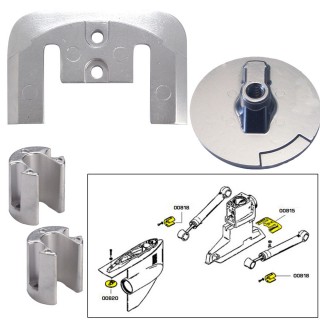 Tecnoseal Anode Kit w/Hardware - Mercury Bravo 2-3 - Aluminum Tecnoseal Anode Kit w/Hardware - Mercury Bravo 2-3 - Aluminum