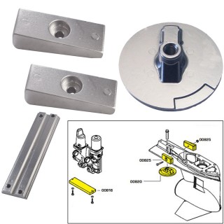 Tecnoseal Anode Kit w/Hardware - Mercury Verado 4 - Aluminum Tecnoseal Anode Kit w/Hardware - Mercury Verado 4 - Aluminum
