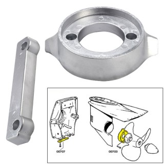 Tecnoseal Anode Kit w/Hardware - Volvo 280 - Aluminum Tecnoseal Anode Kit w/Hardware - Volvo 280 - Aluminum