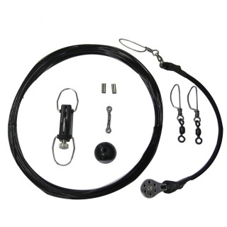 RUPP MARINE Rupp Center Rigging Kit w/Klickers - Black Mono 45' RUPP MARINE Rupp Center Rigging Kit w/Klickers - Black Mono 45'