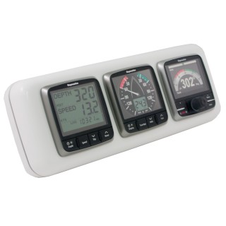 NavPod GP2301 InstrumentPod Precut w/3-3.6" Holes f/12" Guard NavPod GP2301 InstrumentPod Precut w/3-3.6" Holes f/12" Guard