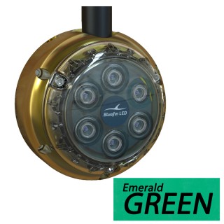 Bluefin LED Piranha DL6 Surface Mount Underwater LED Dock Light - 2500 Lumens - Emerald Green