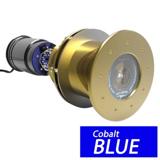 Bluefin LED Great White GW16 Thru-Hull Underwater LED Light - 6600 Lumens - Cobalt Blue