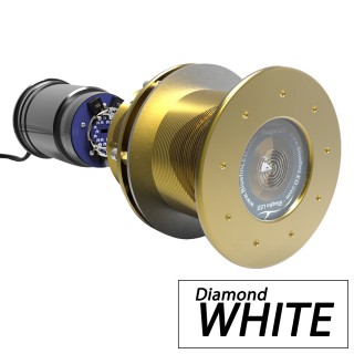 Bluefin LED Great White GW20 Thru-Hull Underwater LED Light - 12,500 Lumens - Diamond White