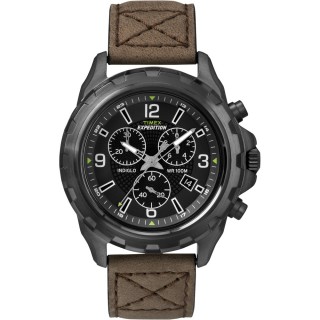 Timex Expedition Rugged Chronograph Watch - Brown/Black Timex Expedition Rugged Chronograph Watch - Brown/Black