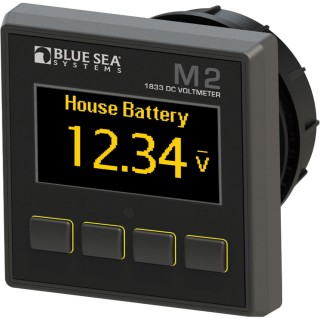 BLUE SEA SYSTEMS Blue Sea 1833 M2 DC Voltmeter BLUE SEA SYSTEMS Blue Sea 1833 M2 DC Voltmeter