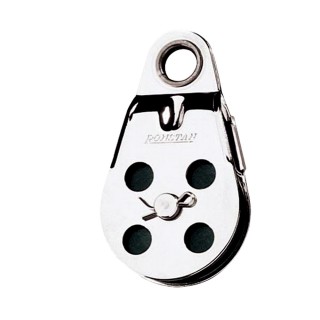 Ronstan Wire Block - Ferrule Top w/Removable Nylontron® Sheave - 45mm (1-34/") Sheave Diameter Ronstan Wire Block - Ferrule Top w/Removable Nylontron® Sheave - 45mm (1-34/") Sheave Diameter