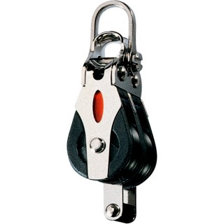 Ronstan Series 20 Ball Bearing Block - Double - Becket - 2-Axis Shackle Head Ronstan Series 20 Ball Bearing Block - Double - Becket - 2-Axis Shackle Head