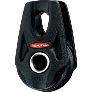Ronstan Series 30 Ball Bearing Orbit Block™ - Single - Becket - Lashing head Ronstan Series 30 Ball Bearing Orbit Block™ - Single - Becket - Lashing head