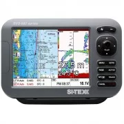  SI-TEX Чартплотер/эхолот комбо SVS-880CF 8" с внутренней GPS антенной и картами Navionics+ Flexible Coverage Chart Card
