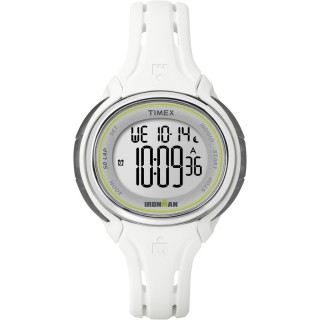Timex Ironman Sleek 50-Lap Mid-Size Watch - White