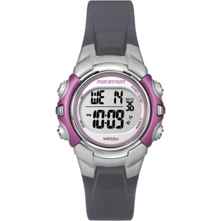 Timex Marathon Digital Mid-Size Watch - Black/Pink Timex Marathon Digital Mid-Size Watch - Black/Pink