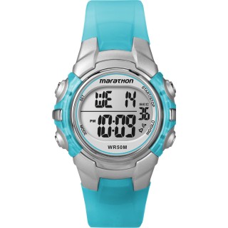 Timex Marathon Digital Mid-Size Watch - Light Blue Timex Marathon Digital Mid-Size Watch - Light Blue