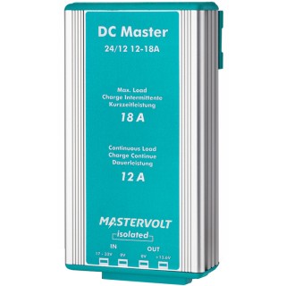 MASTERVOLT Преобразователь/конвертор DC Master 24 В в 12 В 12 А с изолятором MASTERVOLT Преобразователь/конвертор DC Master 24 В в 12 В 12 А с изолятором