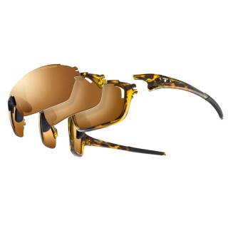 TIFOSI OPTICS Tifosi Launch S.F.H. AC Red™/Brown/Brown Gradient/Clear Lens Sunglasses - Leopard TIFOSI OPTICS Tifosi Launch S.F.H. AC Red™/Brown/Brown Gradient/Clear Lens Sunglasses - Leopard