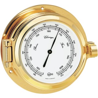 BARIGO Poseidon Series Porthole Ship's Barometer - Brass Housing - 3.3" Dial BARIGO Poseidon Series Porthole Ship's Barometer - Brass Housing - 3.3" Dial