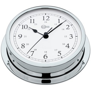 BARIGO Viking Series Quartz Ship's Clock - Chrome Housing - 5" Dial BARIGO Viking Series Quartz Ship's Clock - Chrome Housing - 5" Dial