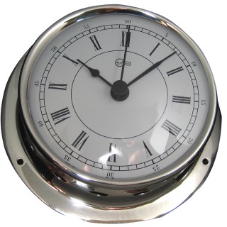 BARIGO Sky Series Quartz Ship's Clock - Stainless Steel Housing - 3.3" Dial - US Version BARIGO Sky Series Quartz Ship's Clock - Stainless Steel Housing - 3.3" Dial - US Version
