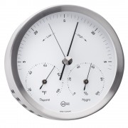 BARIGO Steel Series Barometer / Thermometer / Hygrometer - Stainless Steel Housing - 4" Dial
