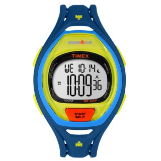 Timex Ironman Sleek 50 Mid-Size Watch - Blue Color Block