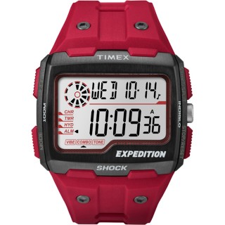 Timex Expedition Grid Shock Watch - Red Timex Expedition Grid Shock Watch - Red