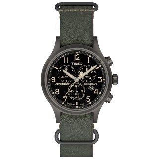 Timex Expedition Scout Chrono Slip-Thru Watch - Green/Black Timex Expedition Scout Chrono Slip-Thru Watch - Green/Black