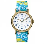 Timex Weekender Full-Size Watch - Reversible Floral Swirl/White