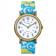 Timex Weekender Full-Size Watch - Reversible Floral Swirl/White