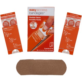 ADVENTURE MEDICAL KITS Adventure Medical Easy Access Bandages™ - Fabric - 1" x 3" Strips - 30 Count ADVENTURE MEDICAL KITS Adventure Medical Easy Access Bandages™ - Fabric - 1" x 3" Strips - 30 Count