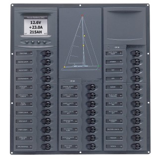 BEP MARINE BEP Cruiser Series DC Circuit Breaker Panel w/Digital Meters 32SP DC12V BEP MARINE BEP Cruiser Series DC Circuit Breaker Panel w/Digital Meters 32SP DC12V