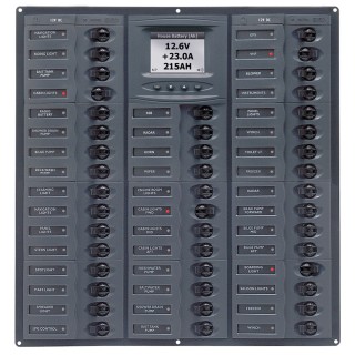 BEP MARINE BEP Millennium Series DC Circuit Breaker Panel w/Digital Meters, 44SP DC12V
