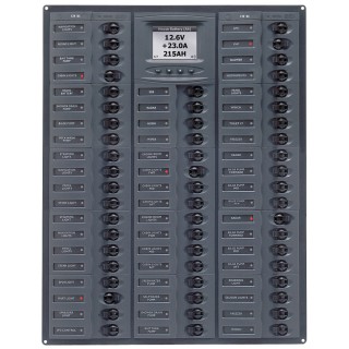 BEP MARINE BEP Millennium Series DC Circuit Breaker Panel w/Digital Meters, 56SP DC12V BEP MARINE BEP Millennium Series DC Circuit Breaker Panel w/Digital Meters, 56SP DC12V