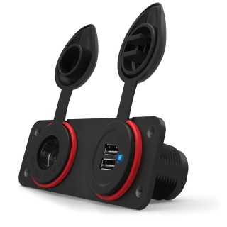 Furrion Dual USB Charger & 12V Receptacle Furrion Dual USB Charger & 12V Receptacle