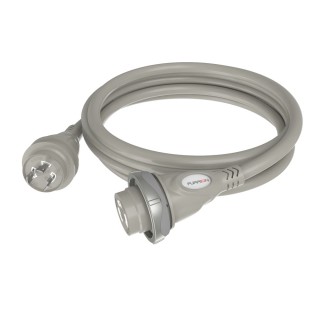 Furrion 30A 125V Marine Cordset 12ft Titanium w/LED Furrion 30A 125V Marine Cordset 12ft Titanium w/LED