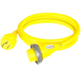 Furrion 30A 125V Marine Cordset 12ft Yellow w/LED Furrion 30A 125V Marine Cordset 12ft Yellow w/LED
