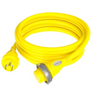 Furrion 30A 125V Marine Cordset 50ft Yellow W/LED Furrion 30A 125V Marine Cordset 50ft Yellow W/LED