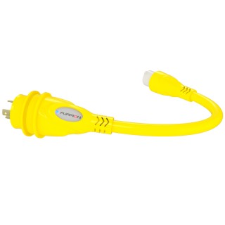 Furrion Pigtail Adapter 15A (F) To 30A (M) W/LED Furrion Pigtail Adapter 15A (F) To 30A (M) W/LED