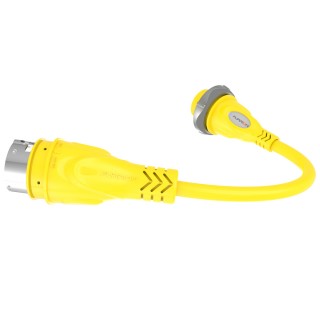 Furrion Pigtail Adapter 30A (F) To 50A 125V (M) W/LED Furrion Pigtail Adapter 30A (F) To 50A 125V (M) W/LED