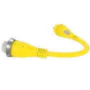 Furrion Pigtail Adapter 50A 125V (F) To 30A (M) W/LED