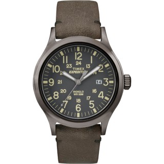 Timex Expedition Scout Metal - Brown Leather/Gray Dial Timex Expedition Scout Metal - Brown Leather/Gray Dial